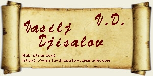 Vasilj Đisalov vizit kartica